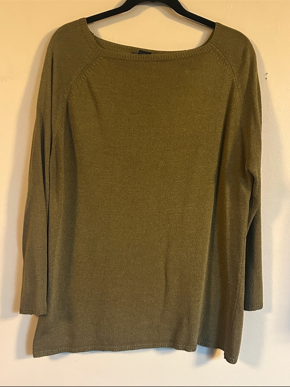 Banana Republic Olive Boatneck Knit Sweater